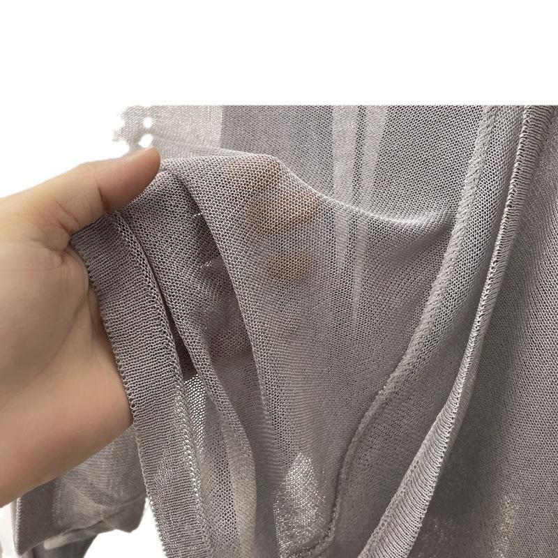 2023 Women's White Ice Silk Sun Protection Cardigan with Camisole Dress