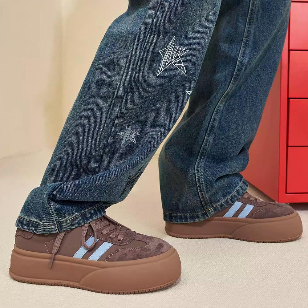 Masoism 2025 new platform sports and leisure single shoes retro versatile board shoes student board shoes moral training shoes women