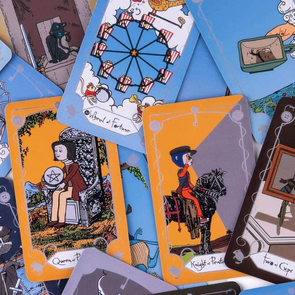 The OTHER Tarot 78 Pcs Tarot Cards Based On Rider System The Key That Opens The Door To The Coraline World 10.3*6cm