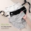 Big Size Girls Spring and Autumn Antibacterial Extended Crotch Triangle Briefs