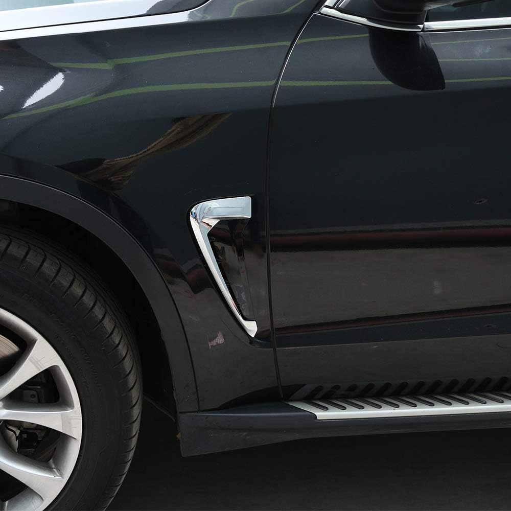 

Car Xdrive Emblem Shark Gills Side Air Flow Fender Vent Decoration Cover Trim for BMW X5 f15 X5M F85 2014-2018 (Chrome) Chrome
