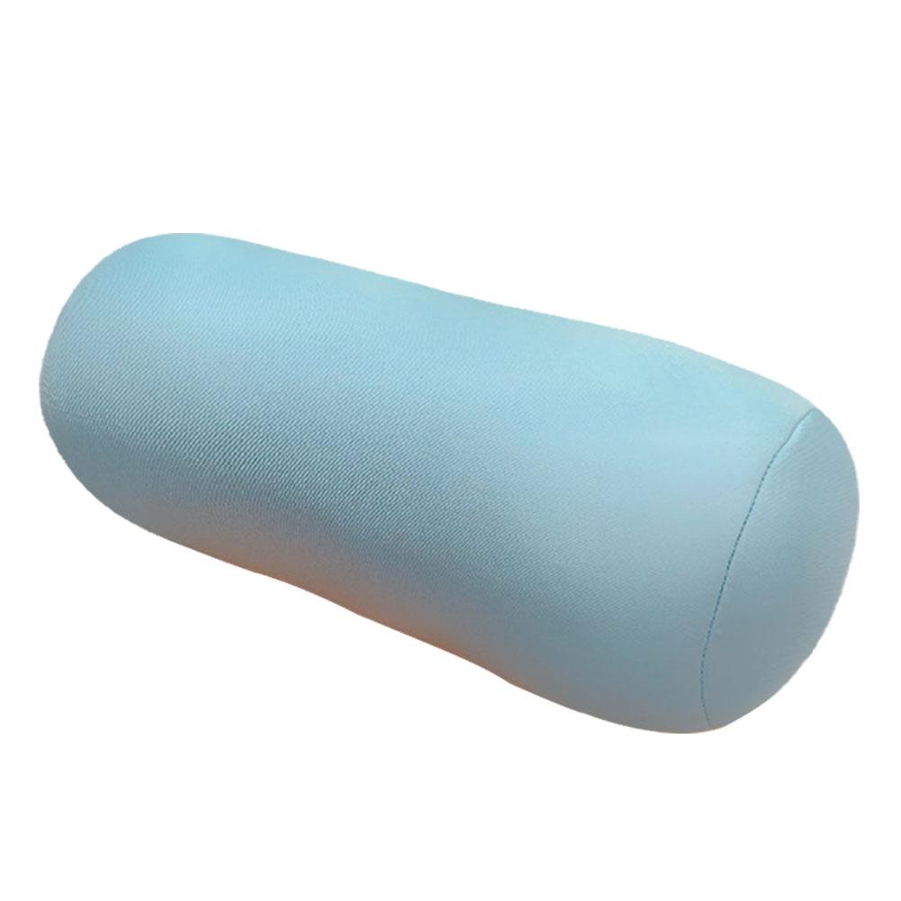 Super Soft Head Pillow Pure Color Cylindrical Pillow Microbead Back Cushion Roll Pillow Convenient Travel Office Nap Cushion