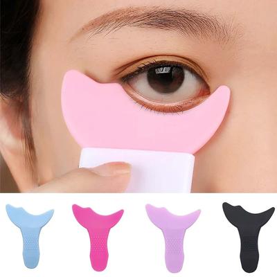 Maquillaje de ojos multifuncional de silicona, dioses auxiliares con partículas, herramientas de maquillaje antideslizantes, cepillo aplicador auxiliar perezoso