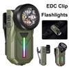 680LM Brightness Rechargeable LED Flashlight 4 Modes Waterproof Design Mini Flashlight Adjustable Lamp Head Gesture Sensing
