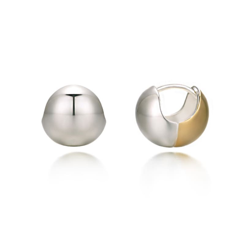 PAIGEFLYNN JEWELRY [Silver 925] Plain Ball Two-Way Earrings