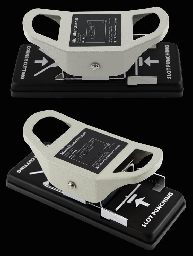 Double-Use PVC ID Card Puncher with Chamfer Pliers