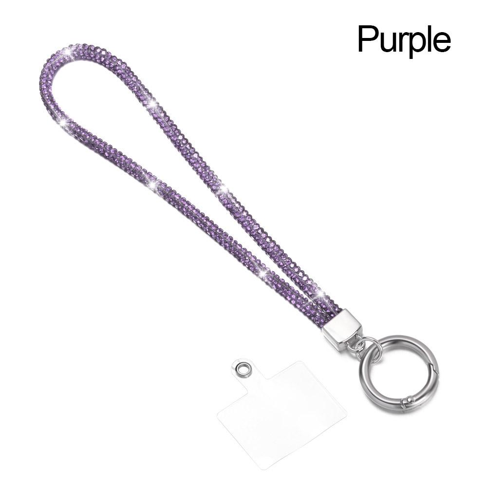 Telefon Diamant Kristall Handgelenk Riemen Glitter Strass Telefon Lanyard Schlüsselanhänger Hängen Anti-verloren Seil