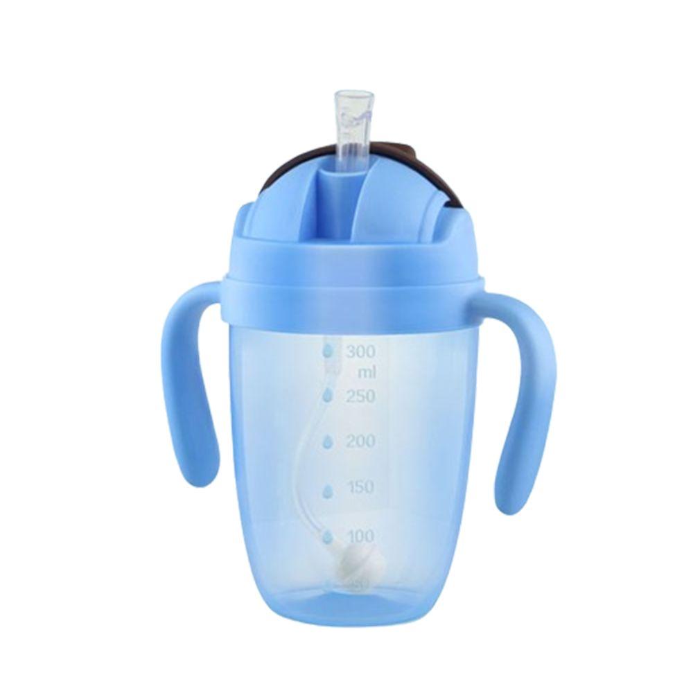 Flip Lid Children Learning Cup with Double Handle Baby Drinking Cup Kids Sippy Cups  Children