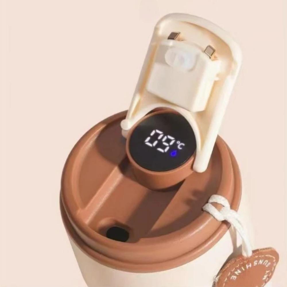 450ml Intelligent Temperature Display Thermos Cup 304 Stainless Steel Large Capacity Premium Coffee Water Bottle Birthday Gift