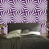 Hippie wallpaper background white and purple for living room and bedroom 50x1000