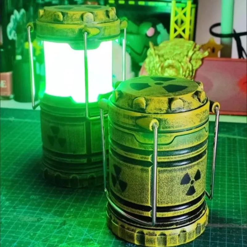 Halloween Nuclear Reactor Night Light 3D LED Novelty Lamp for Couples Glowing Bedroom Decor Quirky Gift Prop Science Theme Decor