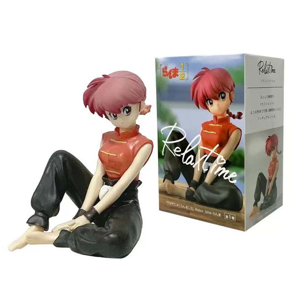 sold In Stock Original BANPRESTO Ranma 1/2 Relax Time Shampoo Tendou Akane Ranma PVC Figure Model Collector Figurine Toy