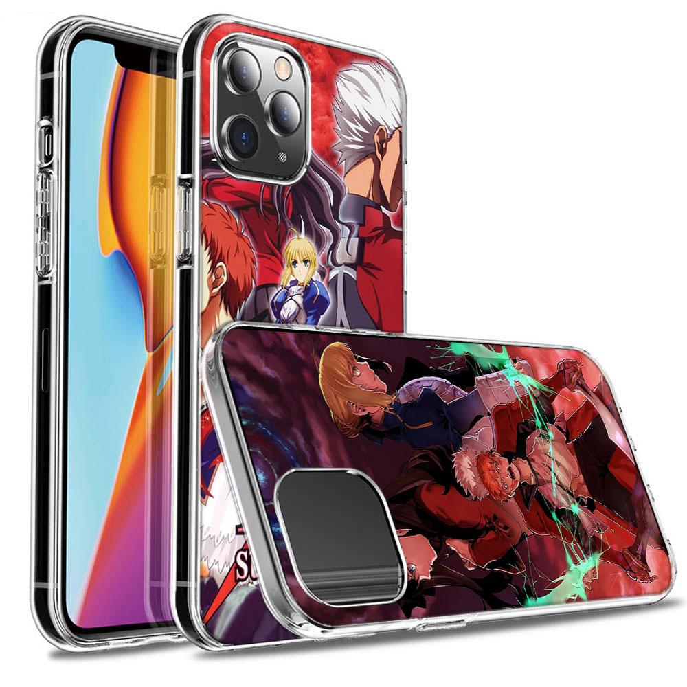 Bilibili F-Fate Stay Night Phone Case For Iphone 16E 15 Pro 14 Plus 17E 16 17 Pro Max Air 11 12 13 Mini Shockproof Capa Cute