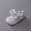 Baby Girls' Cute Bow Anti-Kick Walking Shoes & Flats, Spring New Arrivals Korean-style Breathable Soft-Sole Princess Shoes.