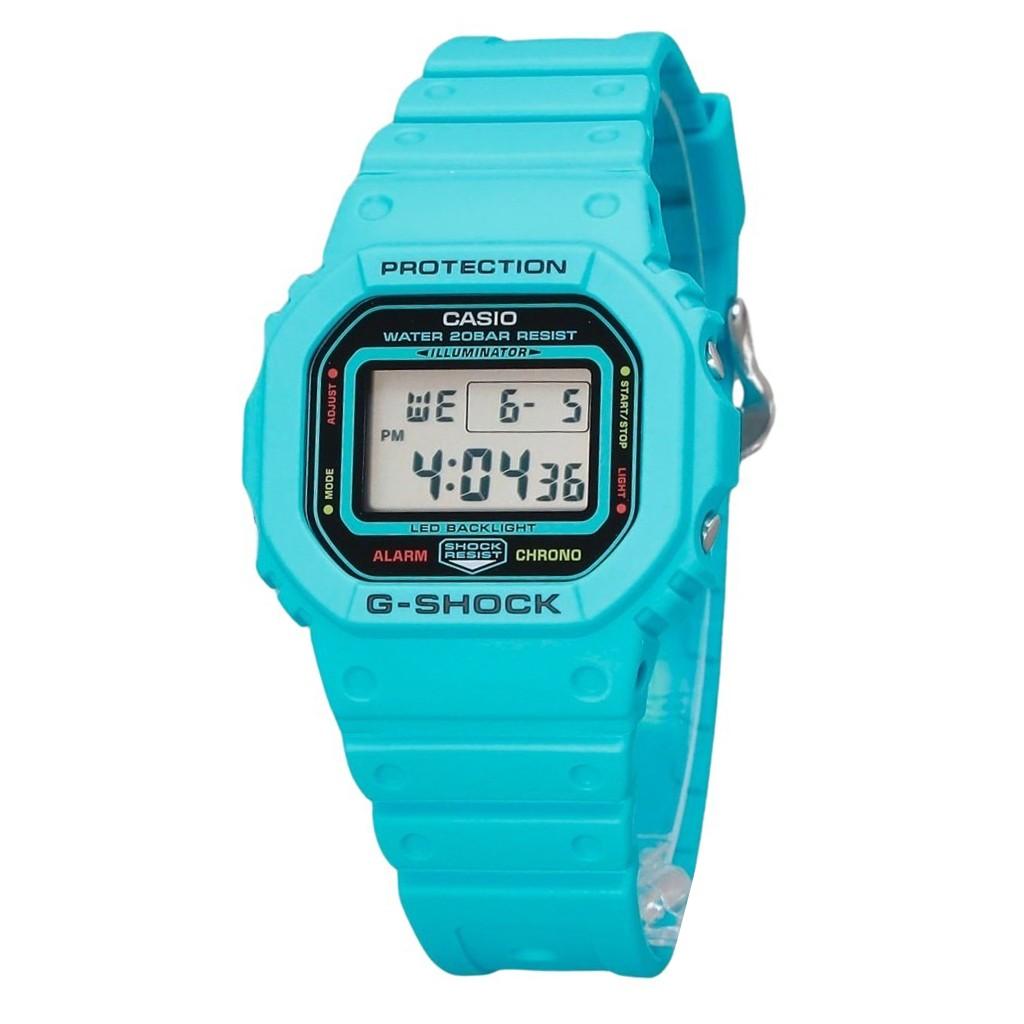 

Мужские часы Casio G-Shock Digital Energy Park Series Vivid Blue Bio Based Resin с кварцевым ремешком DW-5600EP-2 200M