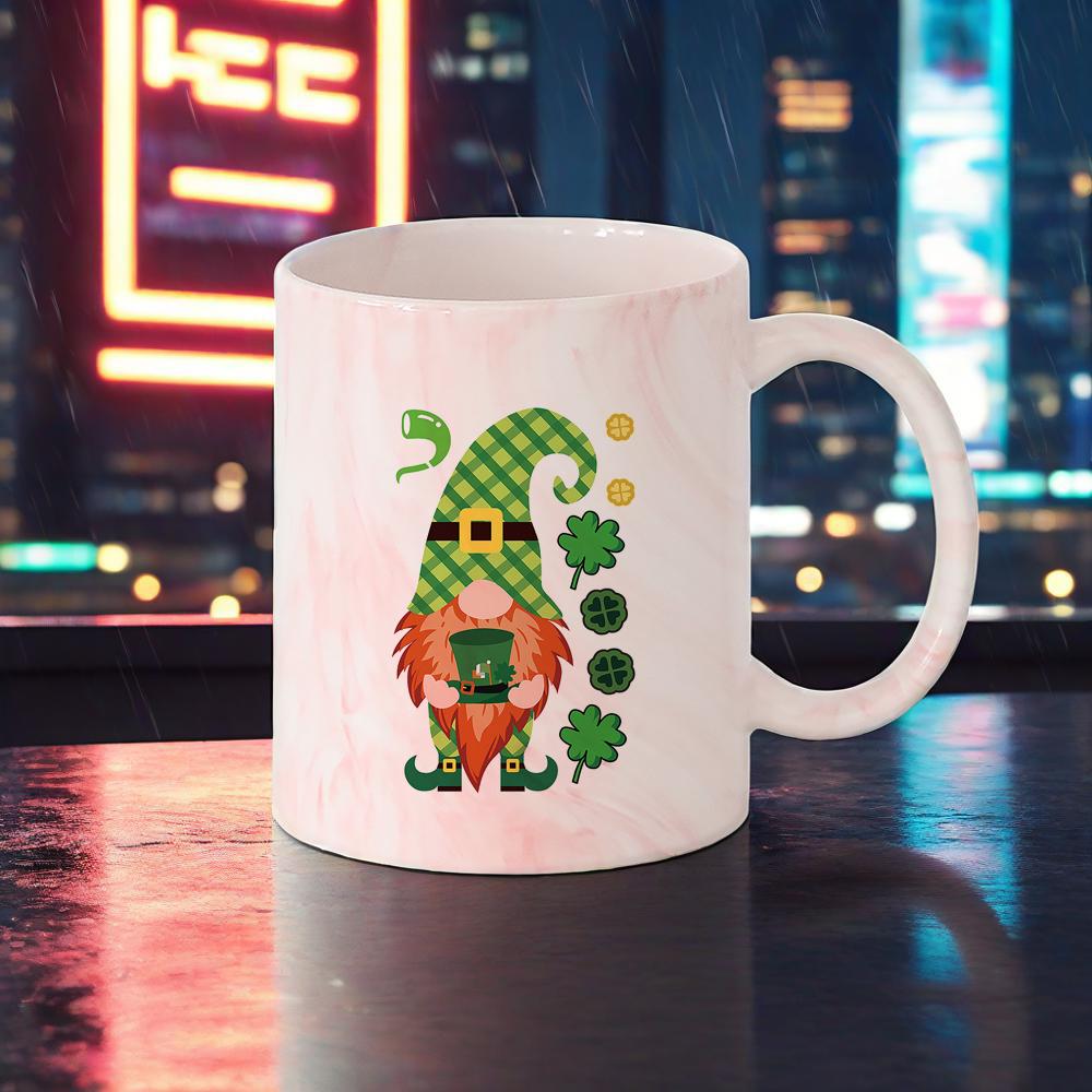 

Green Pattern Coffee Mug LUCKY Water Cups Coffee Cup Happy St.Patrick s Day Themed Mugs Four-leaf Design Breakfast Cup Drinkware 330ml