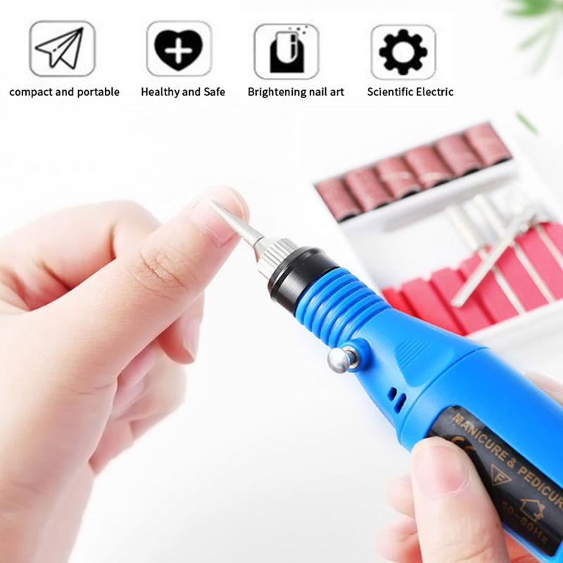 Professional Strong Function Nail Drill Machine Set Electric Nail Sander Gel Polish Remover Tool Driller Manicure Nail Accessory