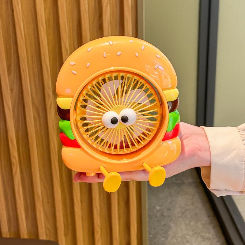 

Cute Portable Hamburger & Fries USB Handheld Fan for Kids Girls Birthday Gift No specific size