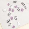 Lavender Purple Leopard Print Nail Art Stickers
