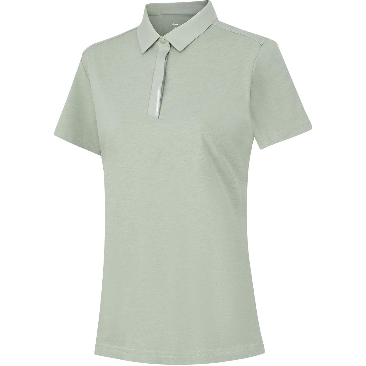 

Li Ning Group Purchase Series Однотонная дышащая повседневная спортивная рубашка-поло для женщин, топы цвета хаки APLU200-2 S