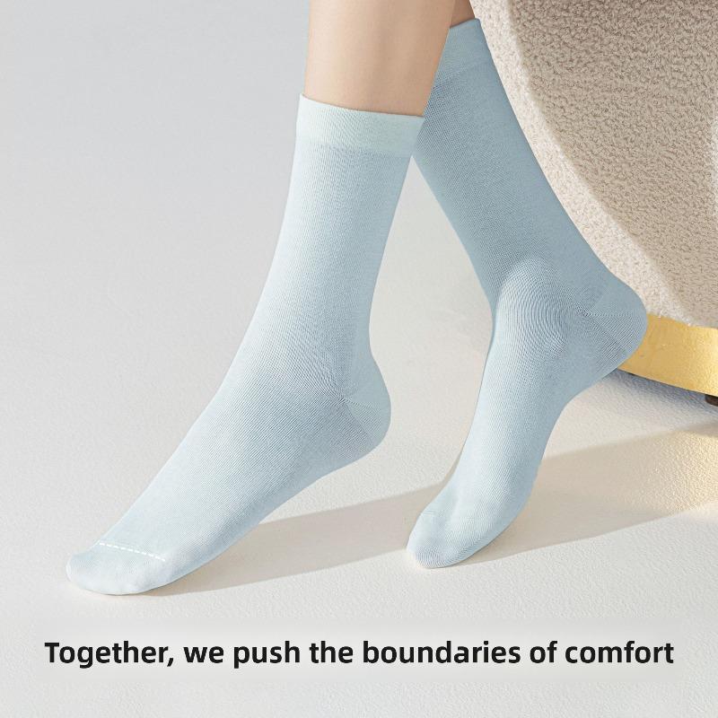 Pure Cotton Socks - Children's Summer Lightweight Model Without Bones, Anti-sagging and Anti-torn Cotton, Versatile Mid-length Socks