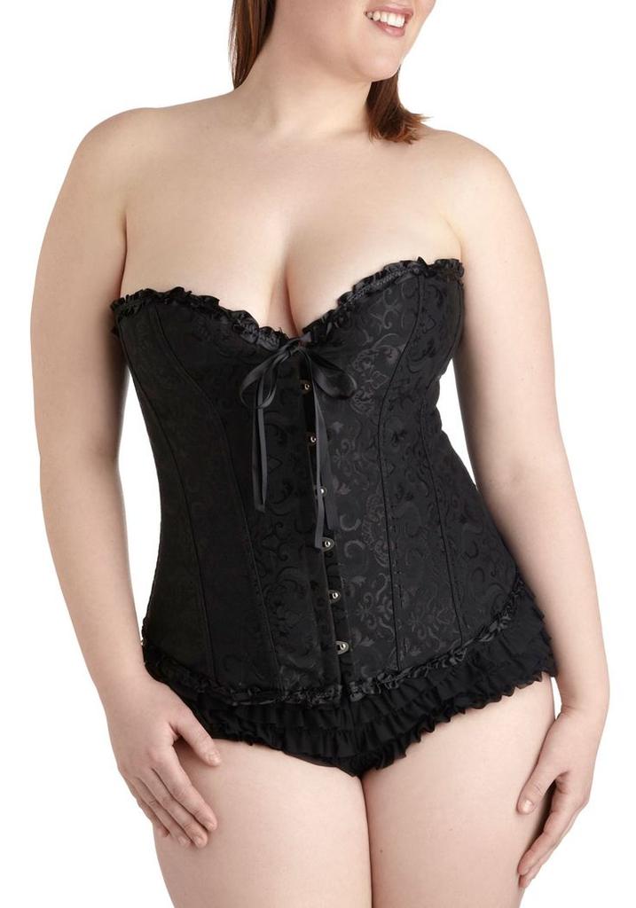 Black lace gothic slimming waist corset, DELICIOUSLY