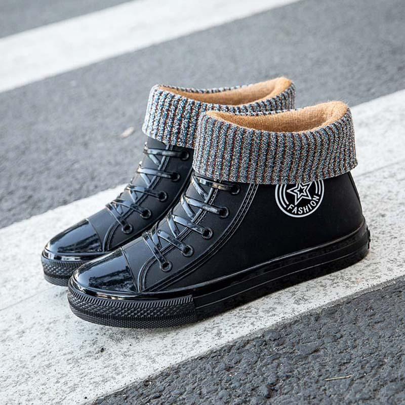 

Новые женские водонепроницаемые короткие резиновые сапоги 40