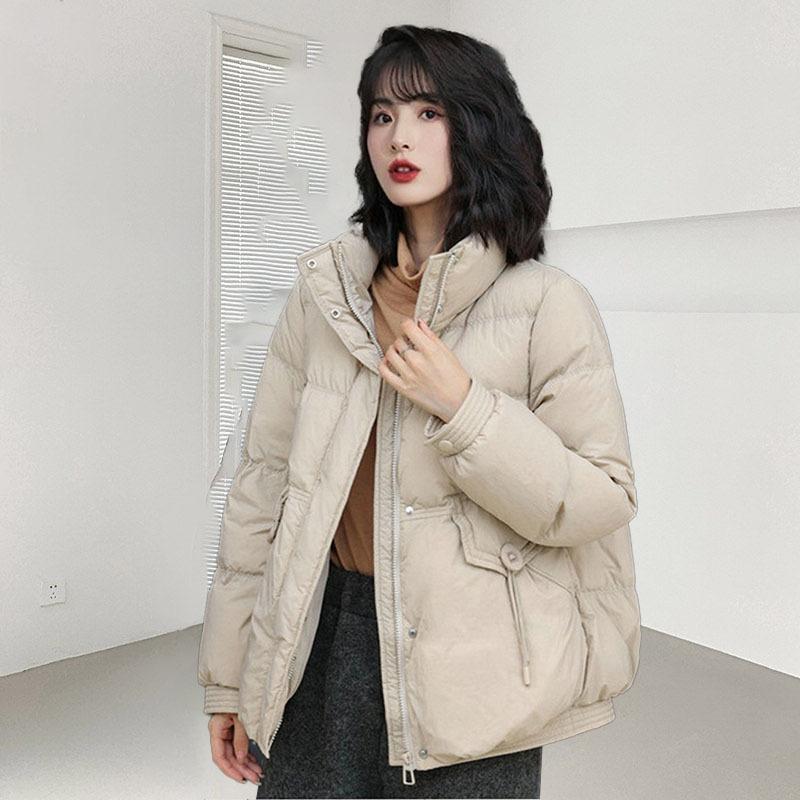 Short down jacket winter women's duck down Japanese and Korean wind Pinghu winter women's new coat