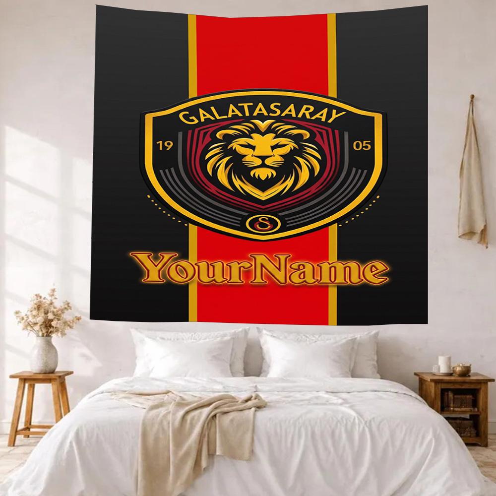 Galatasaray Custom Your Name Wall Decor Tapestry Art For Pet Memorial Birthdaywedding Party Backdrop Family Gift