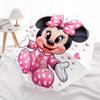 Disney Minnie Mouse Manual Opening and Closing Umbrella -8-Rib Reinforced Folding Design, Lightweight and Portable, Suitable for Daily Busin