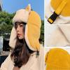 Women Earflap Cap Ushanka Trapper Hat Cat Ear Faux Fur Fluffy Windproof Warm Hat
