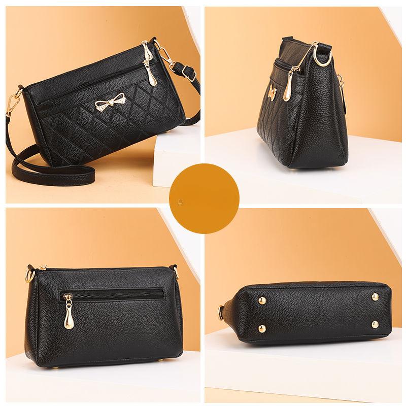 Damentaschen Mode Mittleres Alter Mutter Paket Mehrschichtige Große Kapazität Einzelne Umhängetasche Koreanische Version Der Umhängetasche Kleine Quadratische Tasche