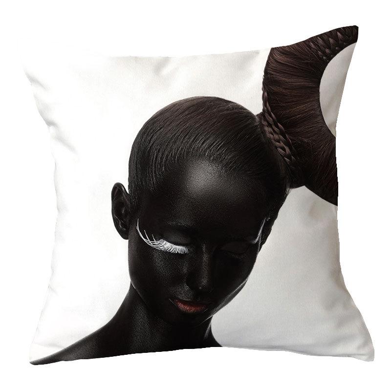 Design Beautiful Characters Series Pillowcase Pillow Car Cushion Sofa Pillow Nordic