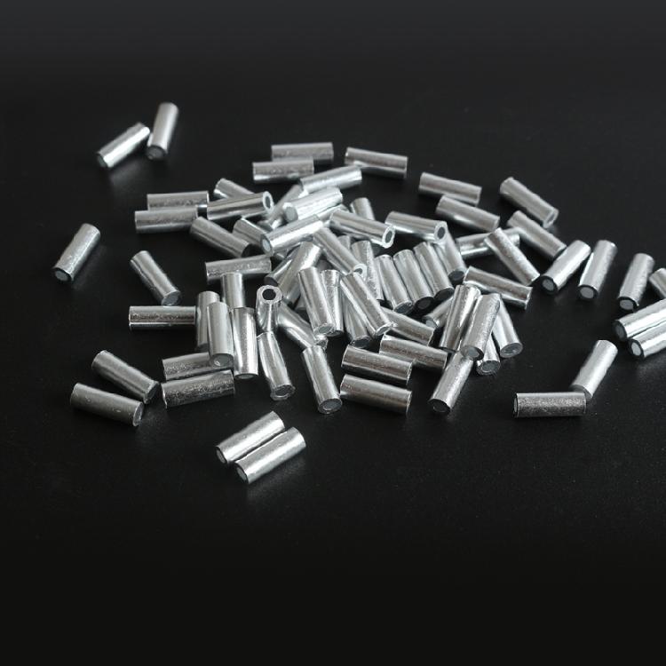 Fishing Crimp Sleeves, 100pcs Single Barrels Crimp Sleeves Crimping Loop Sleeves