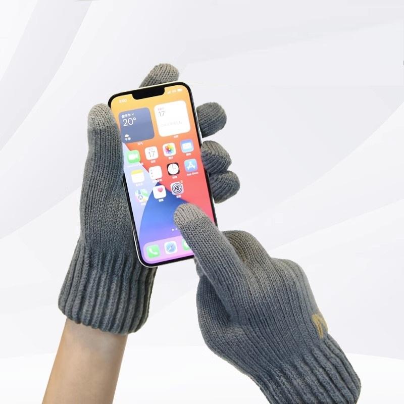 Winter Verdickte Plüsch Strickhandschuhe Touchscreen Fahrhandschuhe Outdoor Kältefest Warme Handschuhe