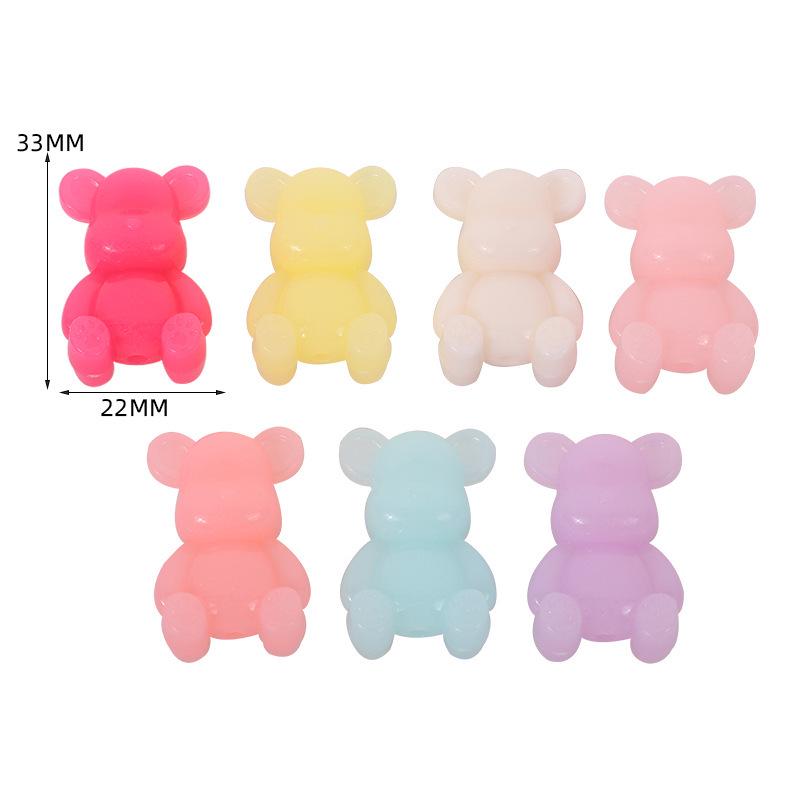 Acrylic Macaron Bow Bead String for DIY Bracelets and Hair Ties