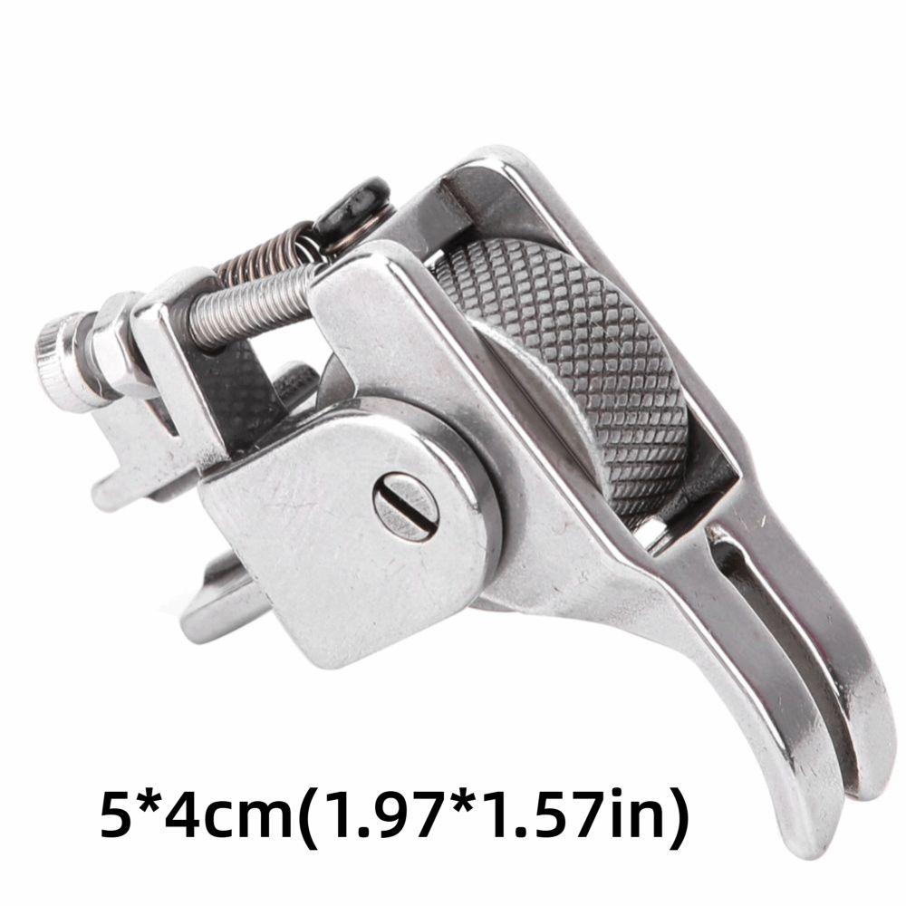 Adjustable Presser Foot Thick Material Heavy Duty Flat Sewing Machine Steel Durable Roller Presser Foot Sewing Embroidery
