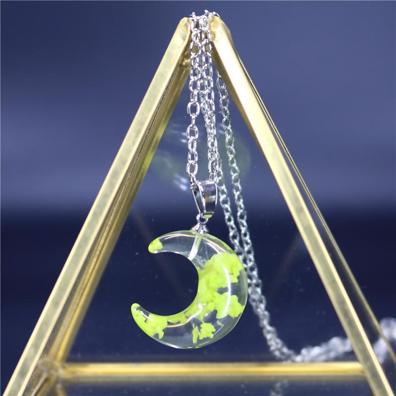 Elegancki przezroczysty żywiczny naszyjnik z wisiorkiem Rould Ball Moon dla kobiet, niebieskie niebo, biały naszyjnik z chmurami, modna biżuteria, prezenty dla dziewczyny