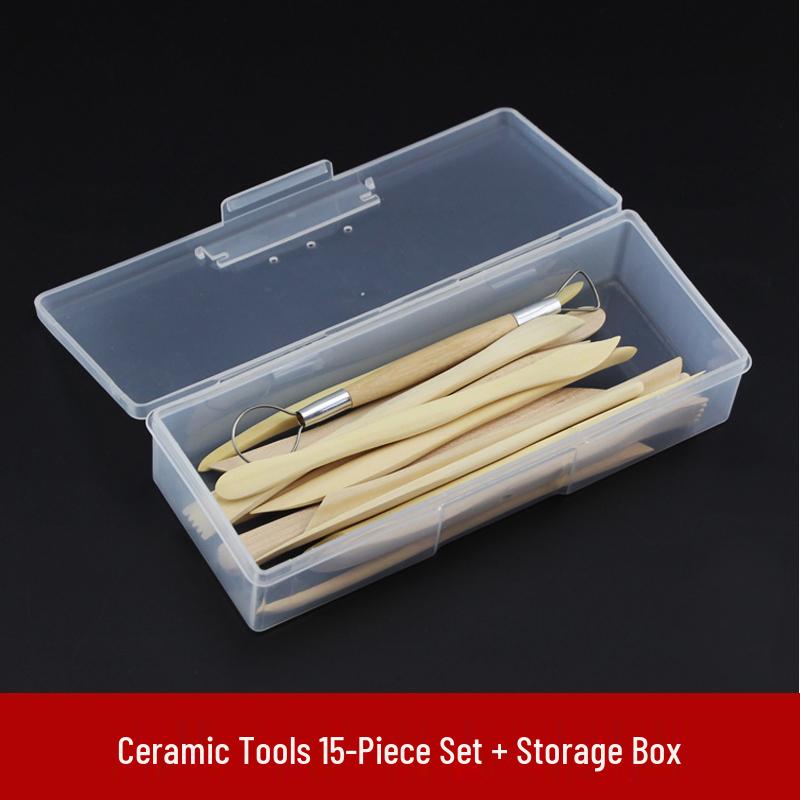 Zestaw narzędzi do rzeźbienia w glinie—Glinka olejowa, plastikowe nożyki do figurek DIY z gliny polimerowej i rzeźbienia w ceramice