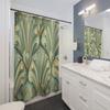 Vintage Art Deco Shower Curtain - Elegant Polyester, Vibrant Design, Designer Bathroom Decor