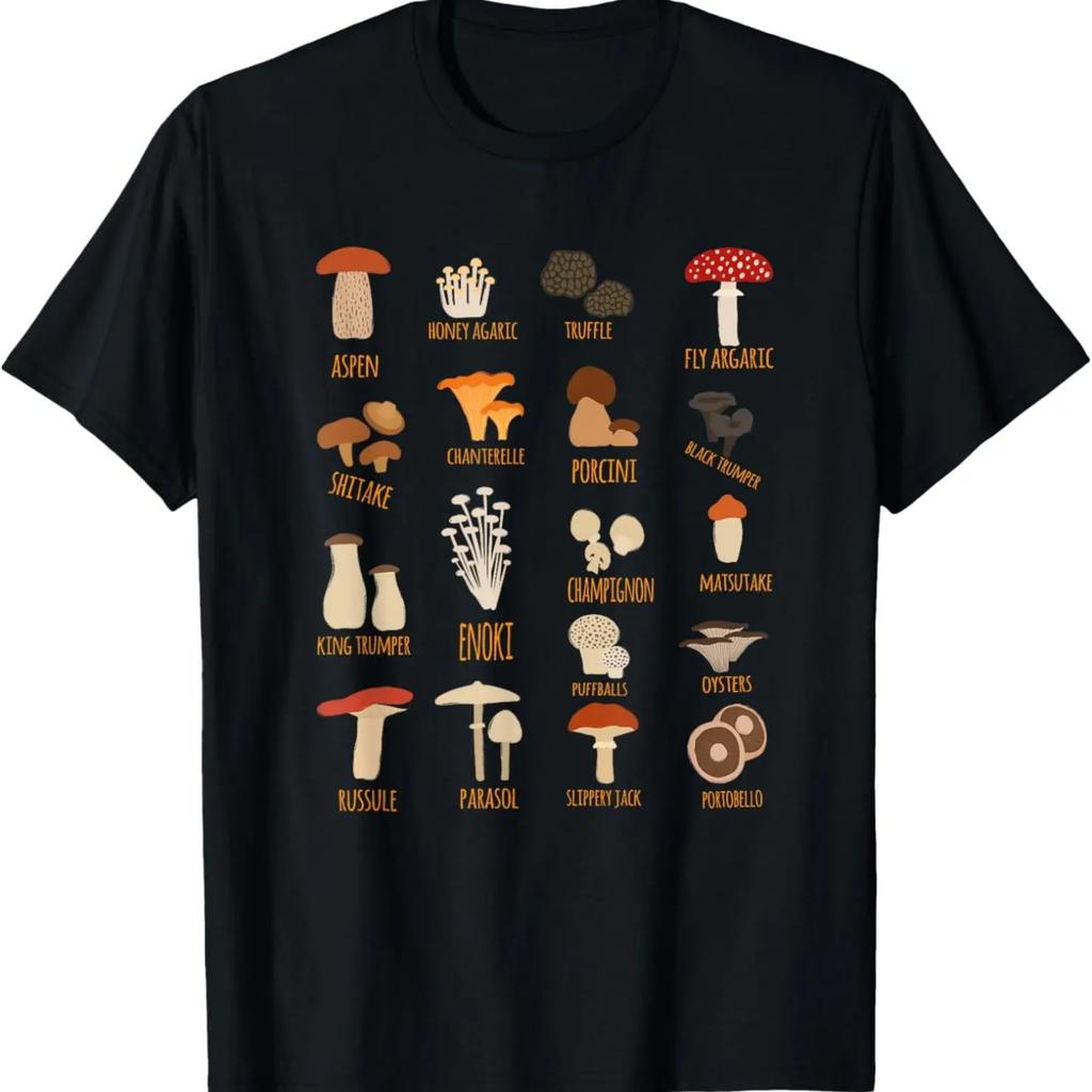 Foraging Wild Mushroom hunting identification T-Shirt