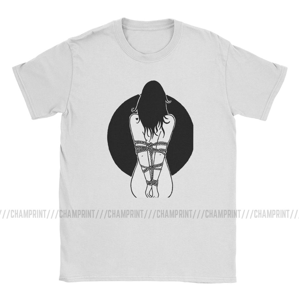 Mens Bind Shibari T Shirt BDSM Dominant Submissive Slave Play Sexy Sub Cotton Clothes Vintage O Neck Tee Shirt Summer TShirt