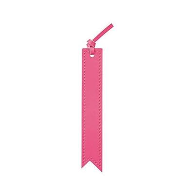 Open Industrial Bookmark, Pink, BM-100-PK, Leather-like PU, Sewn Finish