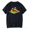New Arrival Shortsleev Magic Square Printing Oneck for Men Tees Casual Cool Hip Hop Short Sleeved Summer Mens Tshirt Tops