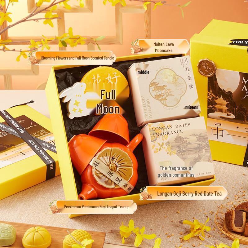 Mid-Autumn Festival Tea Set & Gift Box Mid-Autumn - Moon of the Night 12