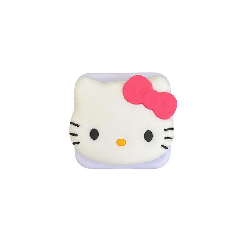 Cartoon Cat Flip Mirror Mobile Phone Airbag Bracket Back Sticker Retractable Drama Desktop Bracket Portable