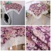 1PC Bedside Table Cover Dust-proof Cover Tablecloth Polyester Round Table Cover Table Cover