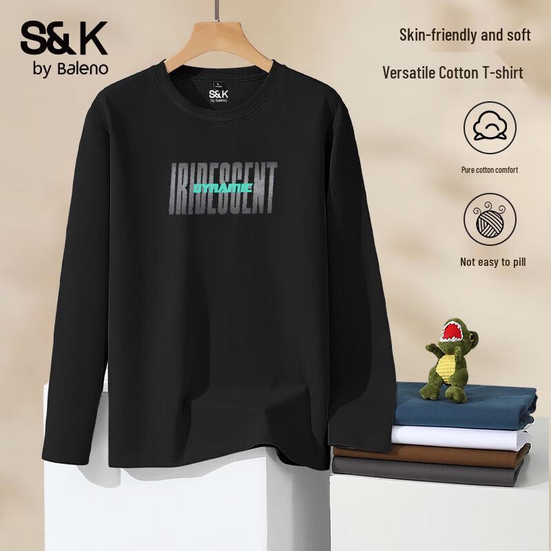 

Baleno Men s S&K Series Pure Cotton Long Sleeve T-Shirt 5XL