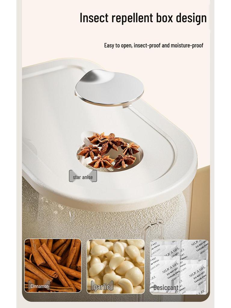 Sealed Anti-Moth Moisture-Proof Rice Storage Container, 2026 New Large Capacity Rice Box
