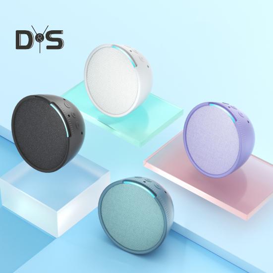 Speaker Silicone Protective Cover Shockproof Impact Resistant Anti-Scratch Easy Adjustment All-Around Protection Protective Cover for EchoPop